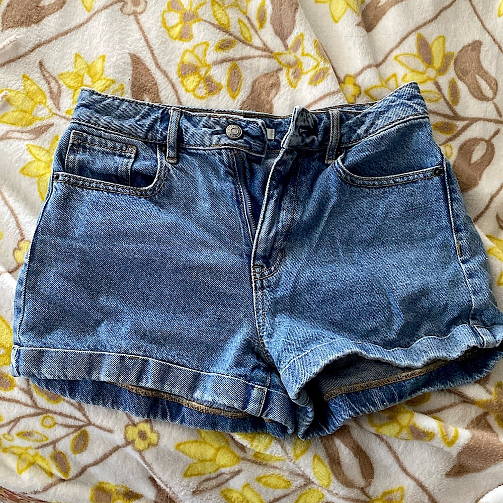 pacsun denim mom shorts